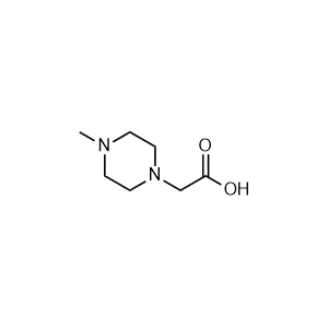 4-Methyl-1-piperazin acetic acid 化学構造式