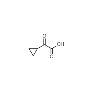 2-Cyclopropyl-2-oxoacetic acid 化学構造式