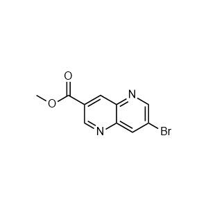 Methyl 7-bromo-1,5-naphthyridine-3-carboxylate 化学構造式
