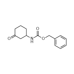 Benzyl (3-oxocyclohexyl)carbamate 化学構造式