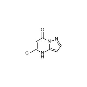 5-Chloropyrazolo[1,5-a]pyrimidin-7(1H)-one 化学構造式