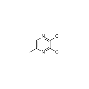 2,3-dichloro-5-methylpyrazine 化学構造式