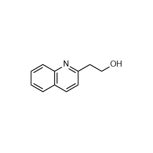 2-(quinolin-2-yl)ethan-1-ol 化学構造式