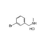 N-Methyl-3-bromobenzylamine Hydrochloride 化学構造式