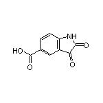 2,3-Dioxoindoline-5-carboxylic Acid 化学構造式