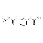 N-Boc-3-aminophenylacetic Acid 化学構造式