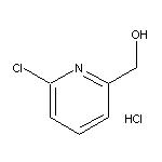 6-Chloro-2-(hydroxymethyl)pyridine Hydrochloride 化学構造式