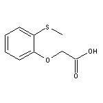 [2-(Methylthio)phenoxy]acetic Acid 化学構造式