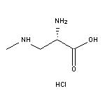 3-(Methylamino)-L-alanine Hydrochloride 化学構造式