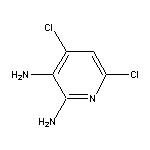 2,3-Diamino-4,6-dichloropyridine 化学構造式