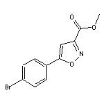 Methyl 5-(4-Bromophenyl)isoxazole-3-carboxylate 化学構造式