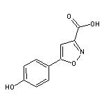 5-(4-Hydroxyphenyl)isoxazole-3-carboxylic Acid 化学構造式