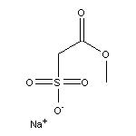 Sodium 2-Methoxy-2-oxoethanesulfonate 化学構造式