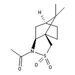 N-Acetyl-(2S)-bornane-10,2-sultam 化学構造式