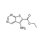 Ethyl 5-Aminothieno[2,3-d]pyrimidine-6-carboxylate 化学構造式