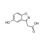 2-(5-Hydroxybenzo[d]isoxazol-3-yl)acetic Acid 化学構造式
