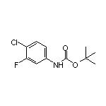 N-Boc-4-chloro-3-fluoroaniline 化学構造式