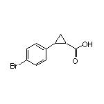 2-(4-Bromophenyl)cyclopropanecarboxylic Acid 化学構造式