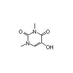 1,3-Dimethyl-5-hydroxyuracil 化学構造式
