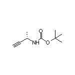 (S)-N-Boc-3-butyne-2-amine 化学構造式