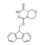 (S)-4-Fmoc-3-morpholinecarboxylic Acid 化学構造式