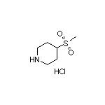 4-(Methylsulfonyl)piperidine Hydrochloride 化学構造式