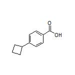4-Cyclobutylbenzoic Acid 化学構造式