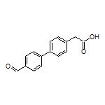 2-(4’-Formyl-4-biphenylyl)acetic Acid 化学構造式