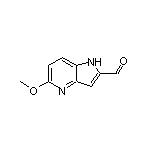5-Methoxy-4-azaindole-2-carbaldehyde 化学構造式
