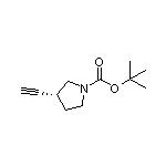 (R)-1-Boc-3-ethynylpyrrolidine 化学構造式