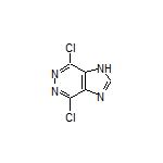 4,7-Dichloro-1H-imidazo[4,5-d]pyridazine 化学構造式