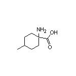 1-Amino-4-methylcyclohexanecarboxylic Acid 化学構造式