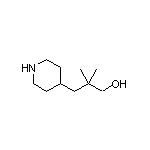 2,2-Dimethyl-3-(4-piperidyl)-1-propanol 化学構造式