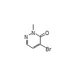 4-Bromo-2-methylpyridazin-3(2H)-one 化学構造式