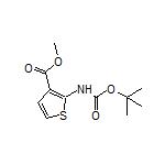 Methyl 2-(Boc-amino)thiophene-3-carboxylate 化学構造式