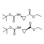 Ethyl trans-2-(Boc-amino)cyclopropanecarboxylate 化学構造式