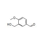 3-(Hydroxymethyl)-4-methoxybenzaldehyde 化学構造式