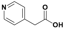 2-(Pyridin-4-yl)Acetic Acid 化学構造式
