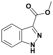 Methyl 1H-indazole-3-carboxylate 化学構造式