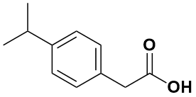 2-(4-Isopropylphenyl)Acetic Acid 化学構造式
