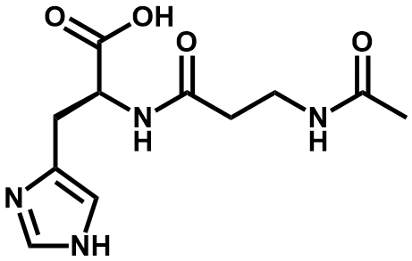 N-Acetyl-L-Carnosine 化学構造式