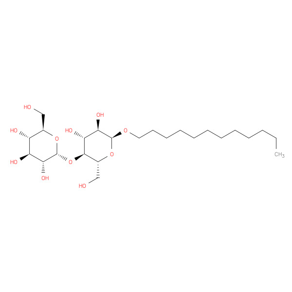 α-D-Glucopyranoside, dodecyl 4-O-α-D-glucopyranosyl- 化学構造式
