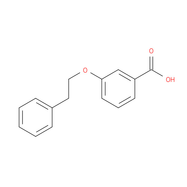 Benzoic acid, 3-(2-phenylethoxy)- 化学構造式