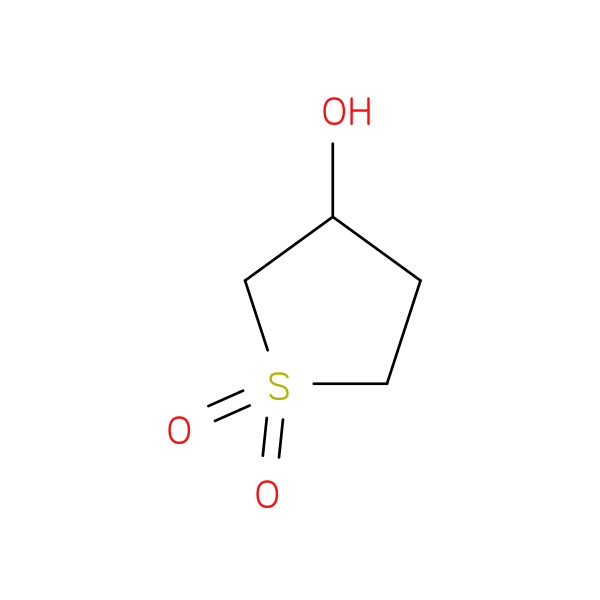 3-Hydroxytetrahydrothiophene 1,1-dioxide 化学構造式
