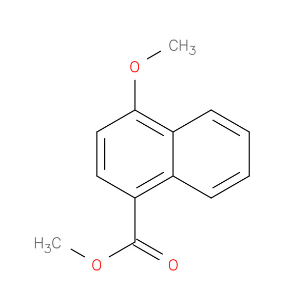 Methyl 4-methoxy-1-naphthoate 化学構造式