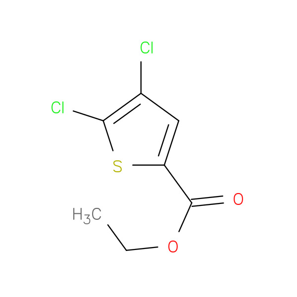 Ethyl 4,5-Dichlorothiophene-2-Carboxylate 化学構造式