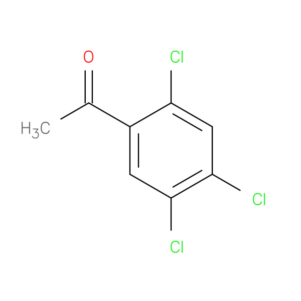 1-(2,4,5-Trichlorophenyl)ethanone 化学構造式
