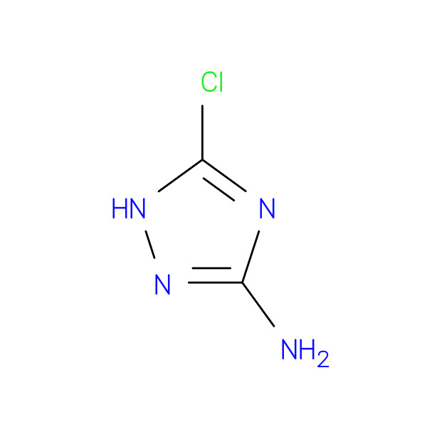 5-Chloro-1H-1,2,4-triazol-3-amine 化学構造式