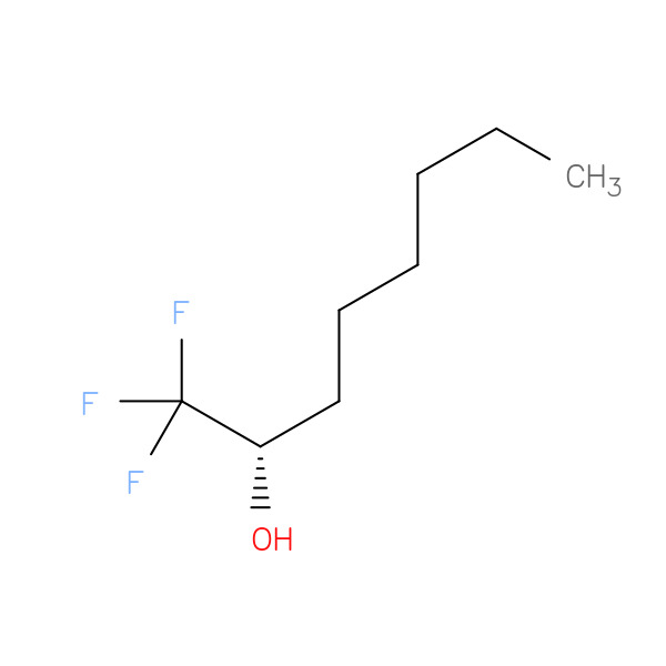 (S)-1,1,1-Trifluorooctan-2-Ol 化学構造式
