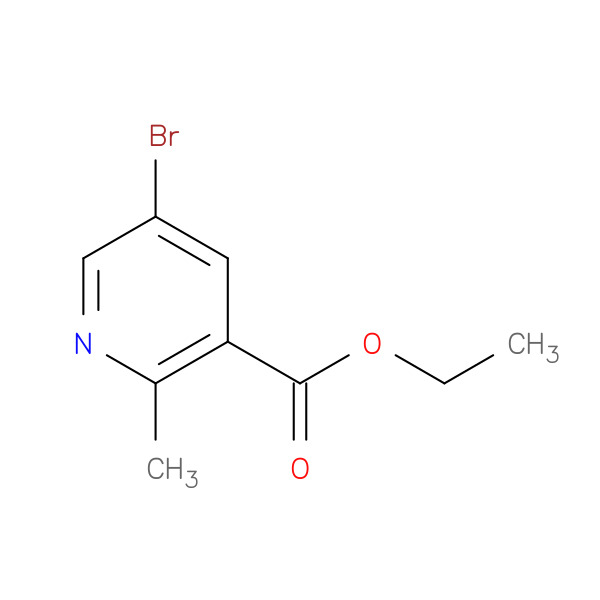 Ethyl 5-bromo-2-methylnicotinate 化学構造式